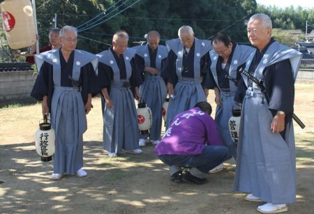 山野の楽（山野ん楽）当日の様子 嘉麻市山野若八幡神社にて